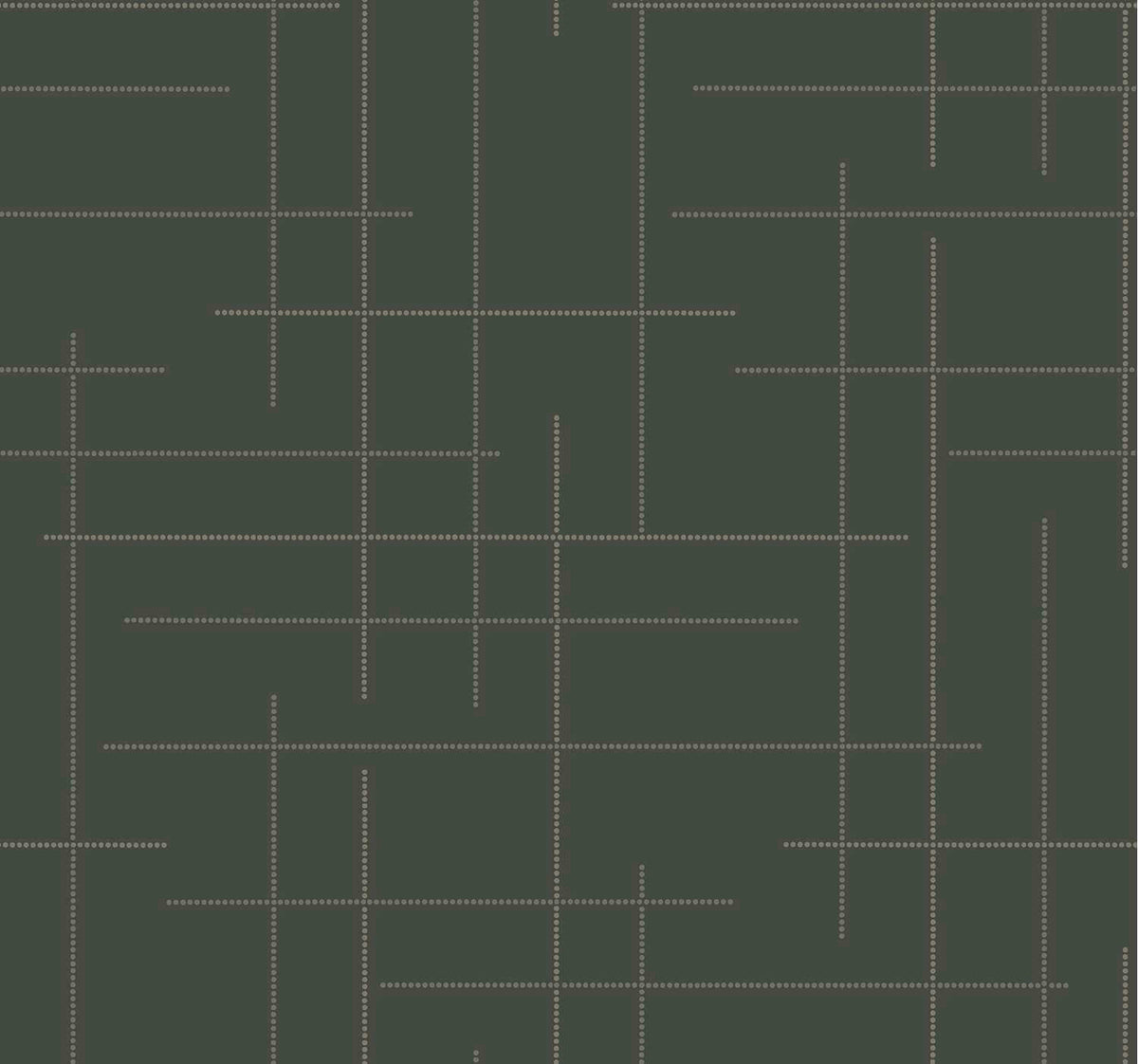 A-Street Prints Moderne Deco Wylie Wallpaper - Moss