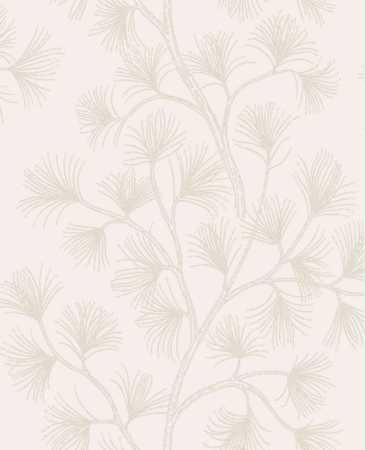 A-Street Prints Moderne Deco Kismine Botanical Wallpaper - Beige