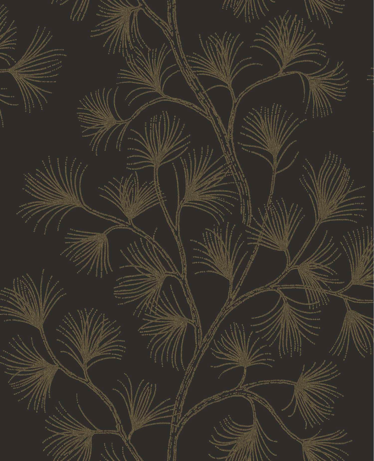 A-Street Prints Moderne Deco Kismine Wallpaper Sample - Black