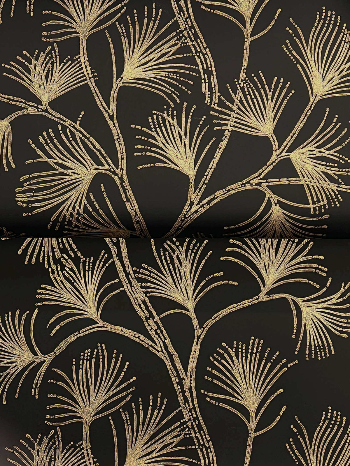 A-Street Prints Moderne Deco Kismine Wallpaper Sample - Black