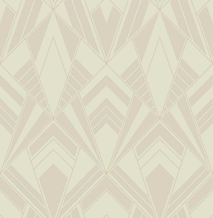A-Street Prints Moderne Deco Allenby Wallpaper Sample - Pearl