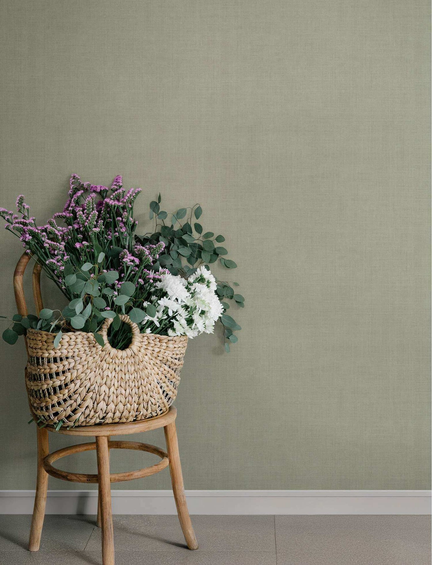 A-Street Prints Savanna Midolin Wallpaper Sample - Pewter