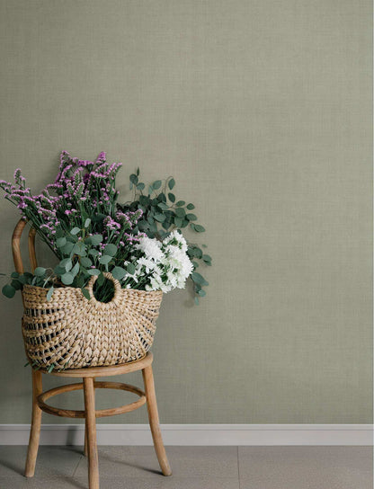 A-Street Prints Savanna Midolin Wallpaper Sample - Pewter