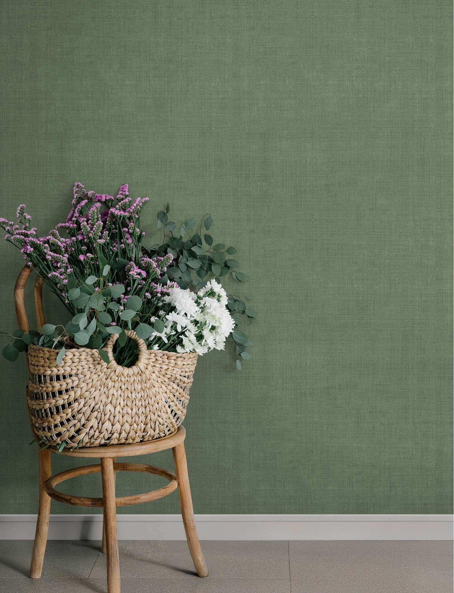 A-Street Prints Savanna Midolin Wallpaper - Moss