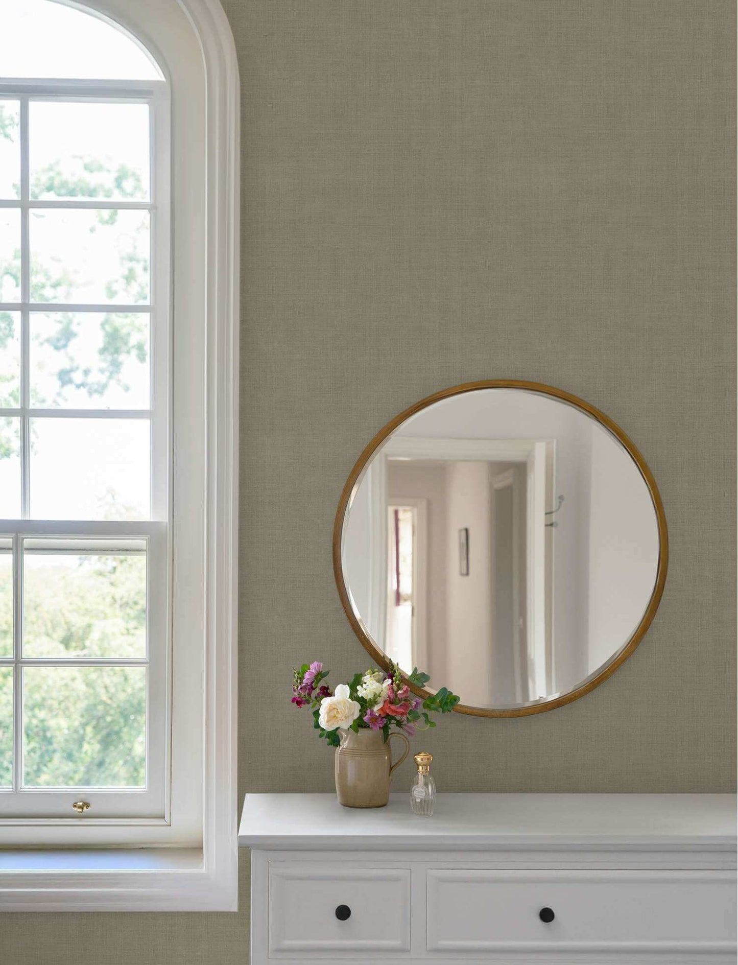A-Street Prints Savanna Midolin Wallpaper - Stone