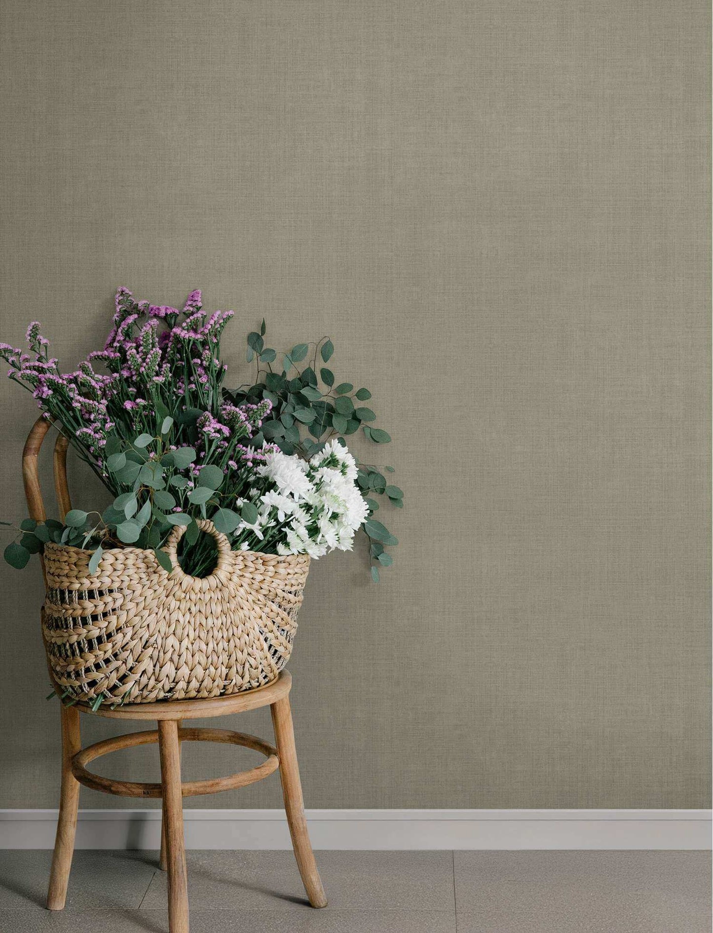 A-Street Prints Savanna Midolin Wallpaper - Stone