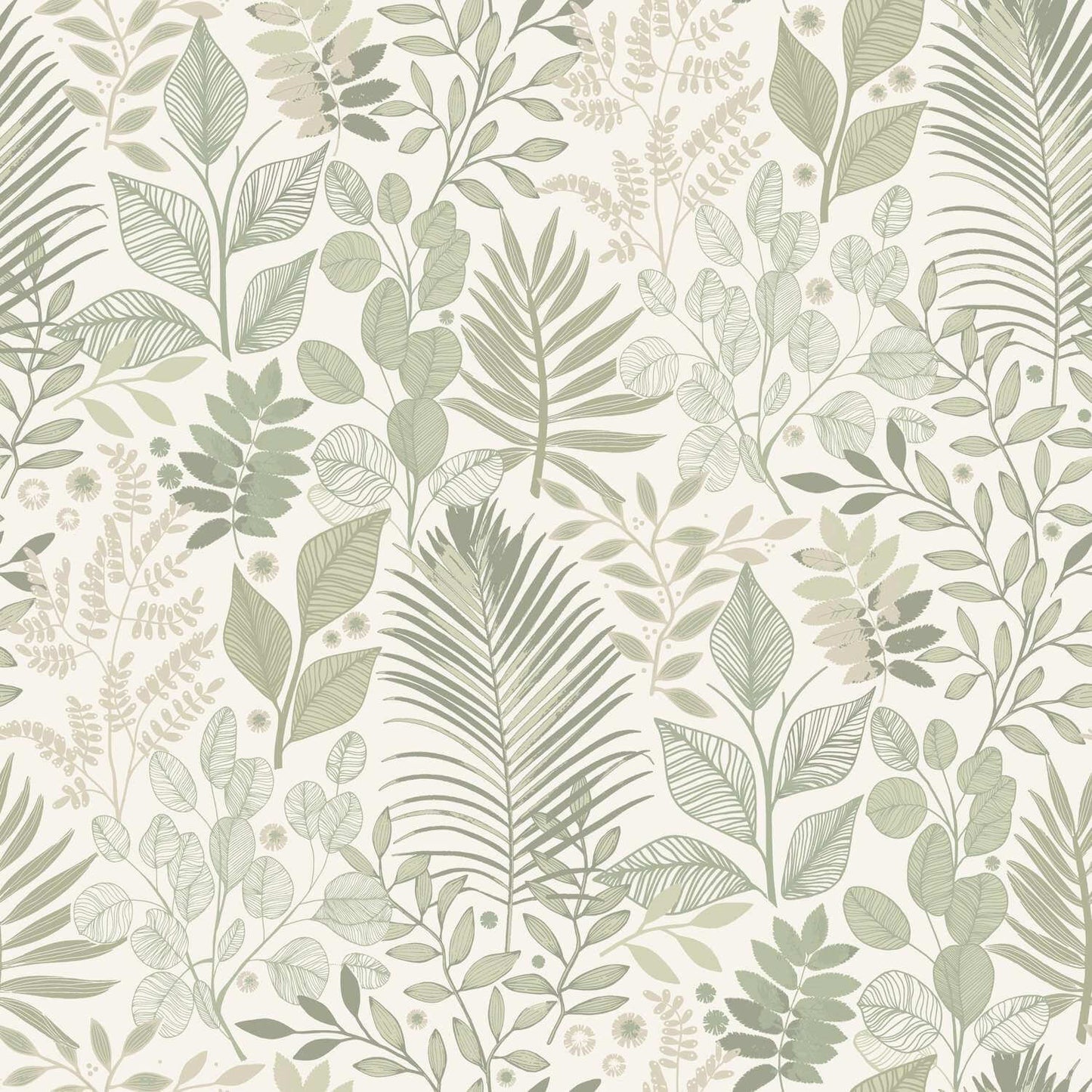 A-Street Prints Savanna Angslycka Forest Wallpaper Sample - Green