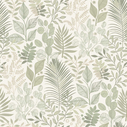 A-Street Prints Savanna Angslycka Forest Wallpaper Sample - Green
