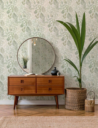 A-Street Prints Savanna Angslycka Forest Wallpaper Sample - Green
