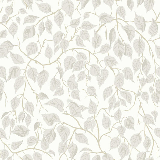 A-Street Prints Savanna Hangbjork Vine Wallpaper - Dove