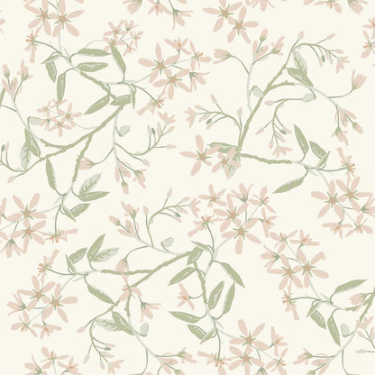 A-Street Prints Savanna Paradis Bouquet Wallpaper - Blush