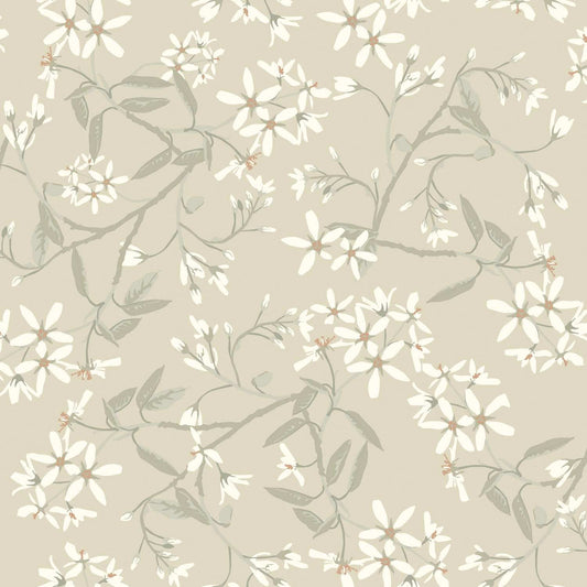 A-Street Prints Savanna Paradis Bouquet Wallpaper - Beige