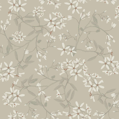 A-Street Prints Savanna Paradis Bouquet Wallpaper - Grey
