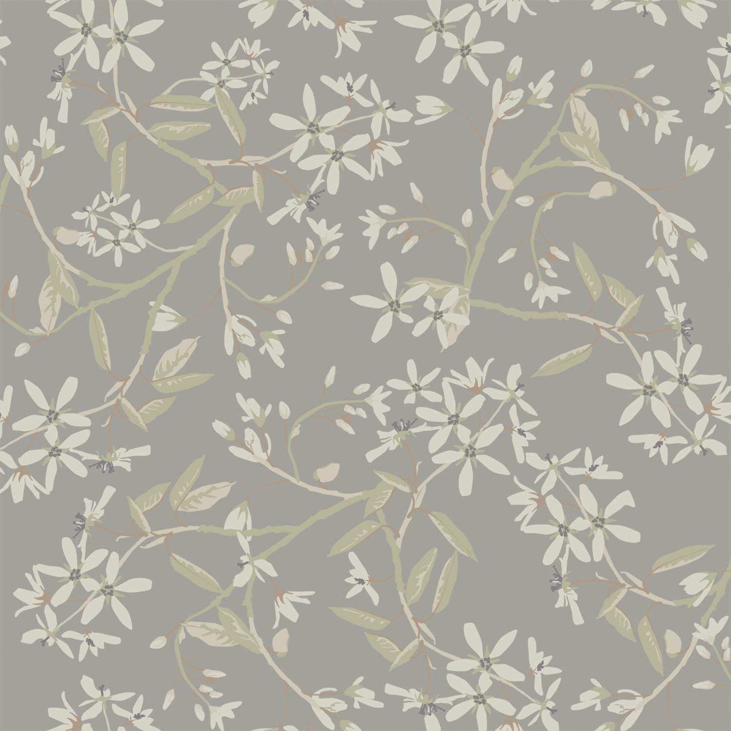 A-Street Prints Savanna Paradis Bouquet Wallpaper Sample - Slate