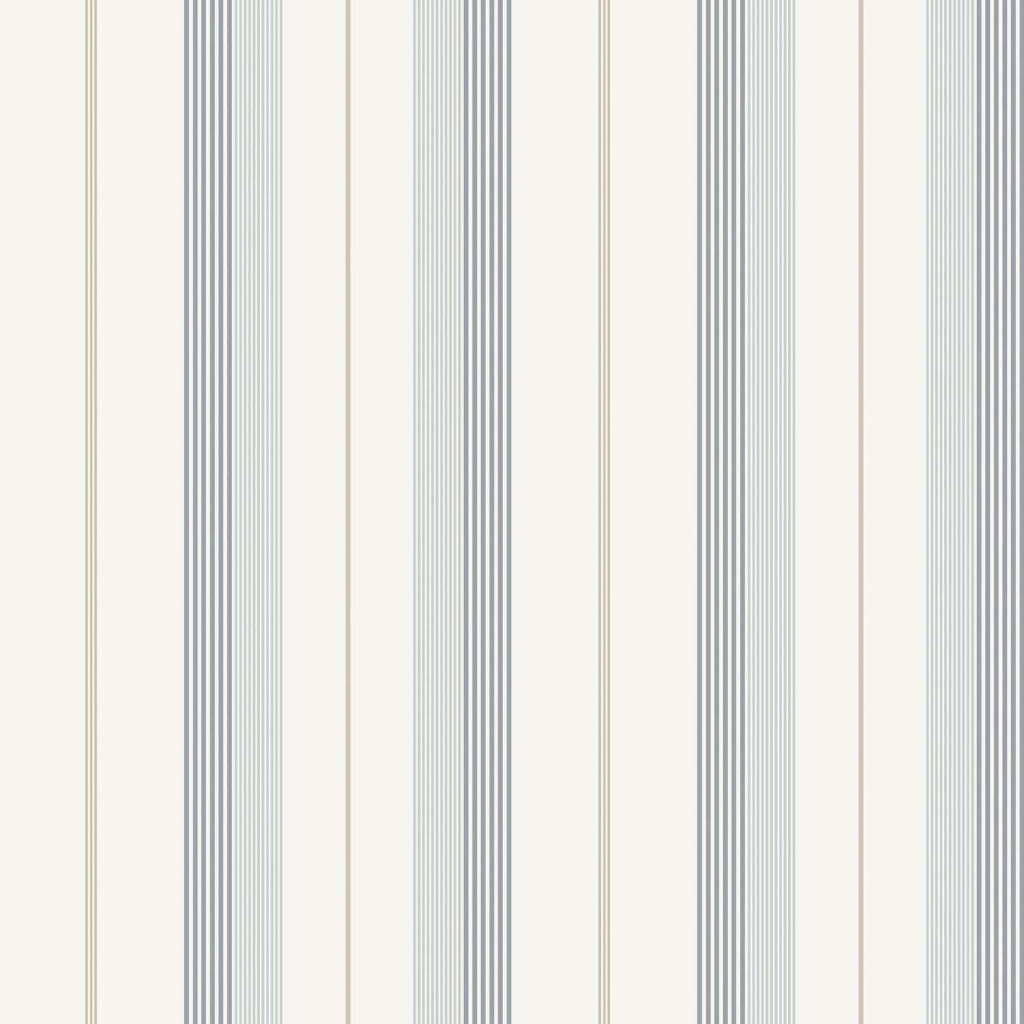 A-Street Prints Savanna Herrgard Stripe Wallpaper Sample - Light Blue