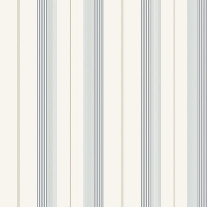 A-Street Prints Savanna Herrgard Stripe Wallpaper Sample - Light Blue