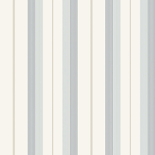 A-Street Prints Savanna Herrgard Stripe Wallpaper - Light Blue