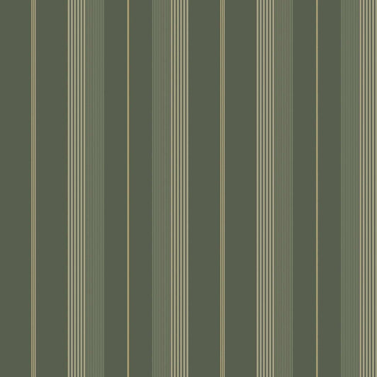 A-Street Prints Savanna Herrgard Stripe Wallpaper - Evergreen