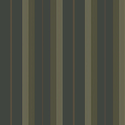 A-Street Prints Savanna Herrgard Stripe Wallpaper Sample - Black