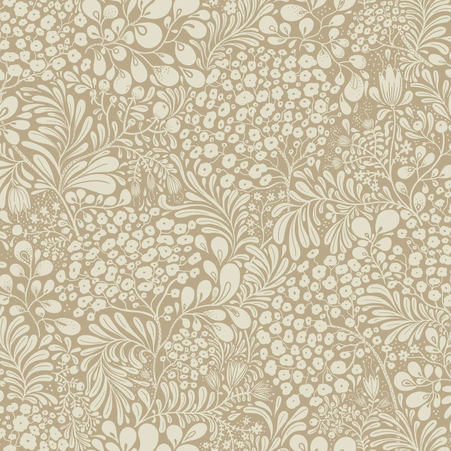 A-Street Prints Savanna Siv Botanical Wallpaper Sample - Chestnut
