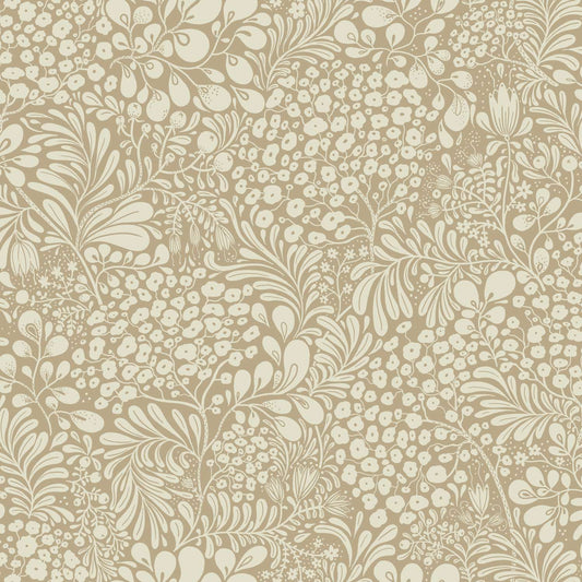 A-Street Prints Savanna Siv Botanical Wallpaper - Chestnut