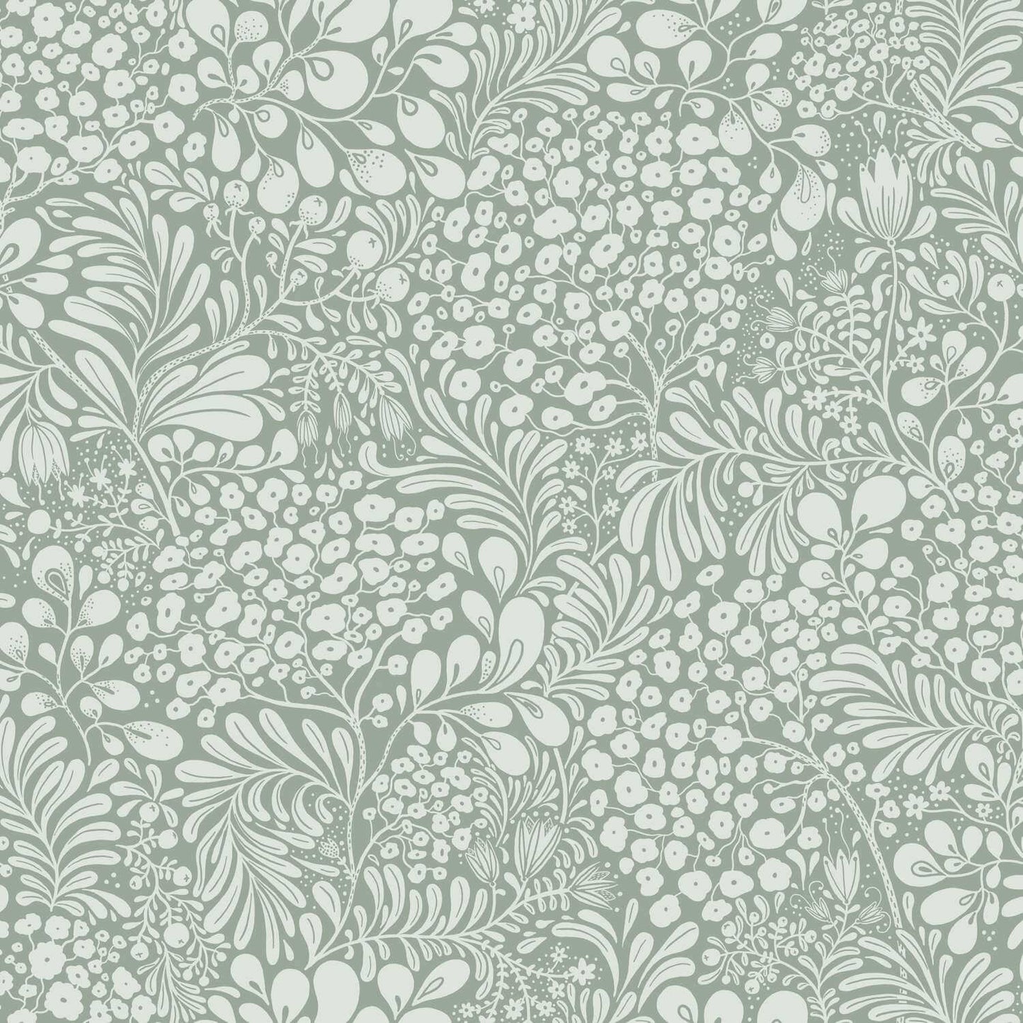 A-Street Prints Savanna Siv Botanical Wallpaper Sample - Slate