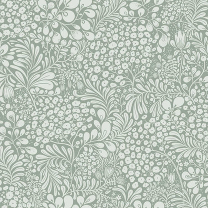 A-Street Prints Savanna Siv Botanical Wallpaper Sample - Slate