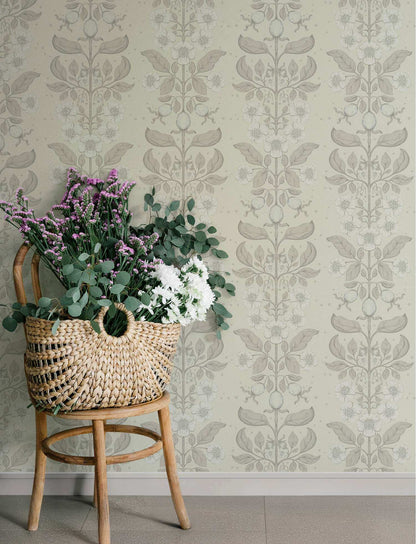 A-Street Prints Savanna Rosa Floral Wallpaper - Cream