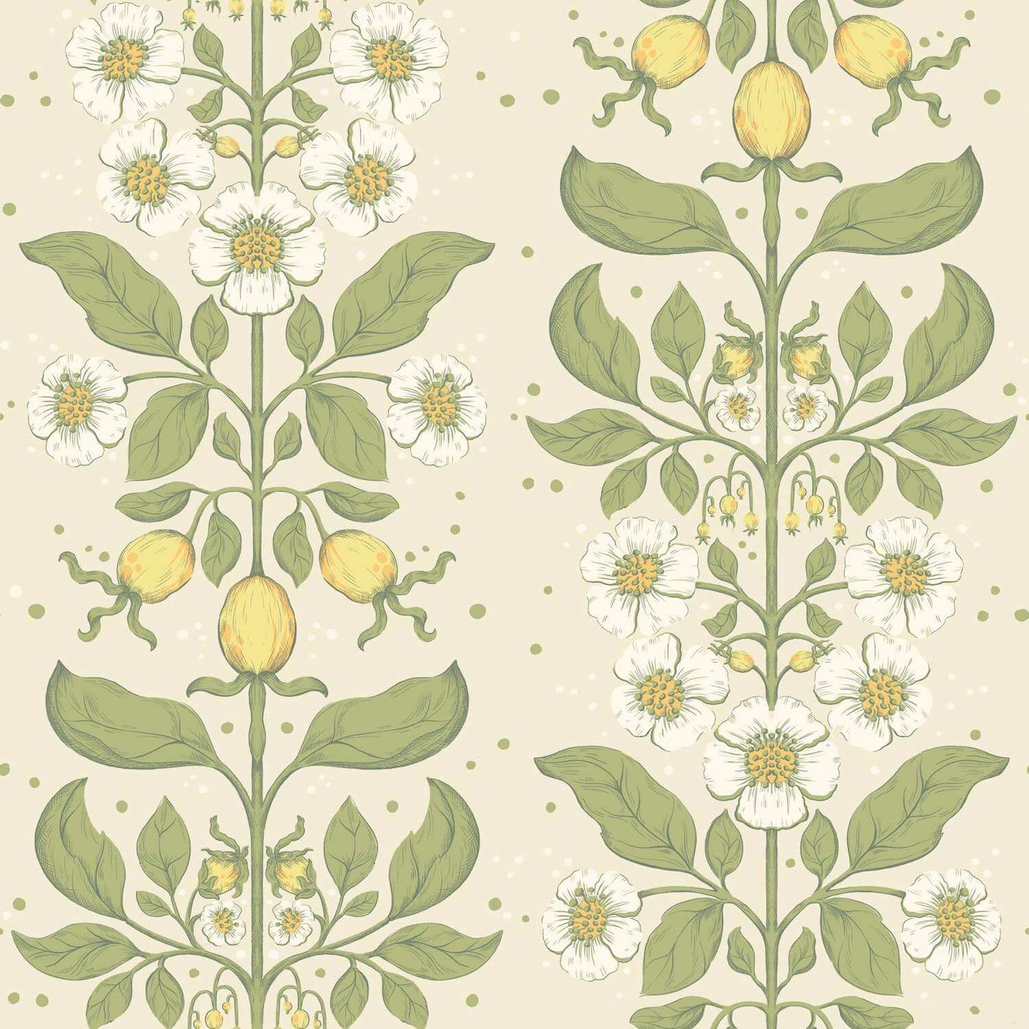 A-Street Prints Savanna Rosa Floral Wallpaper - Green