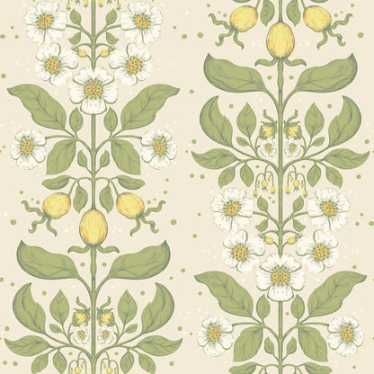 A-Street Prints Savanna Rosa Floral Wallpaper - Green
