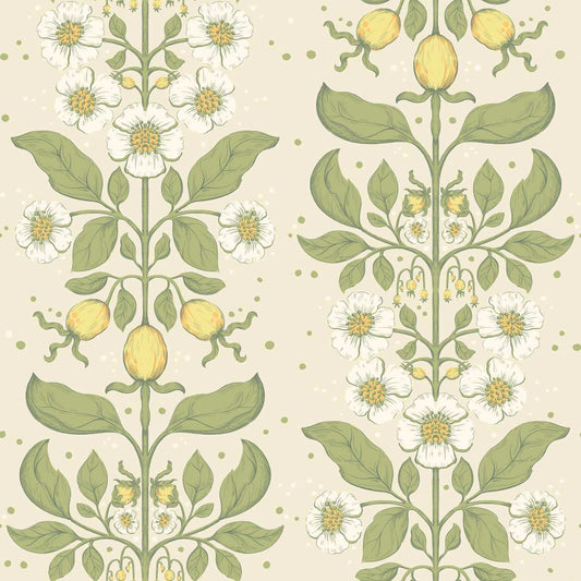 A-Street Prints Savanna Rosa Floral Wallpaper - Green