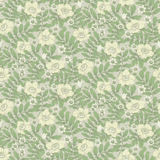A-Street Prints Savanna Maggan Floral Wallpaper - Jade