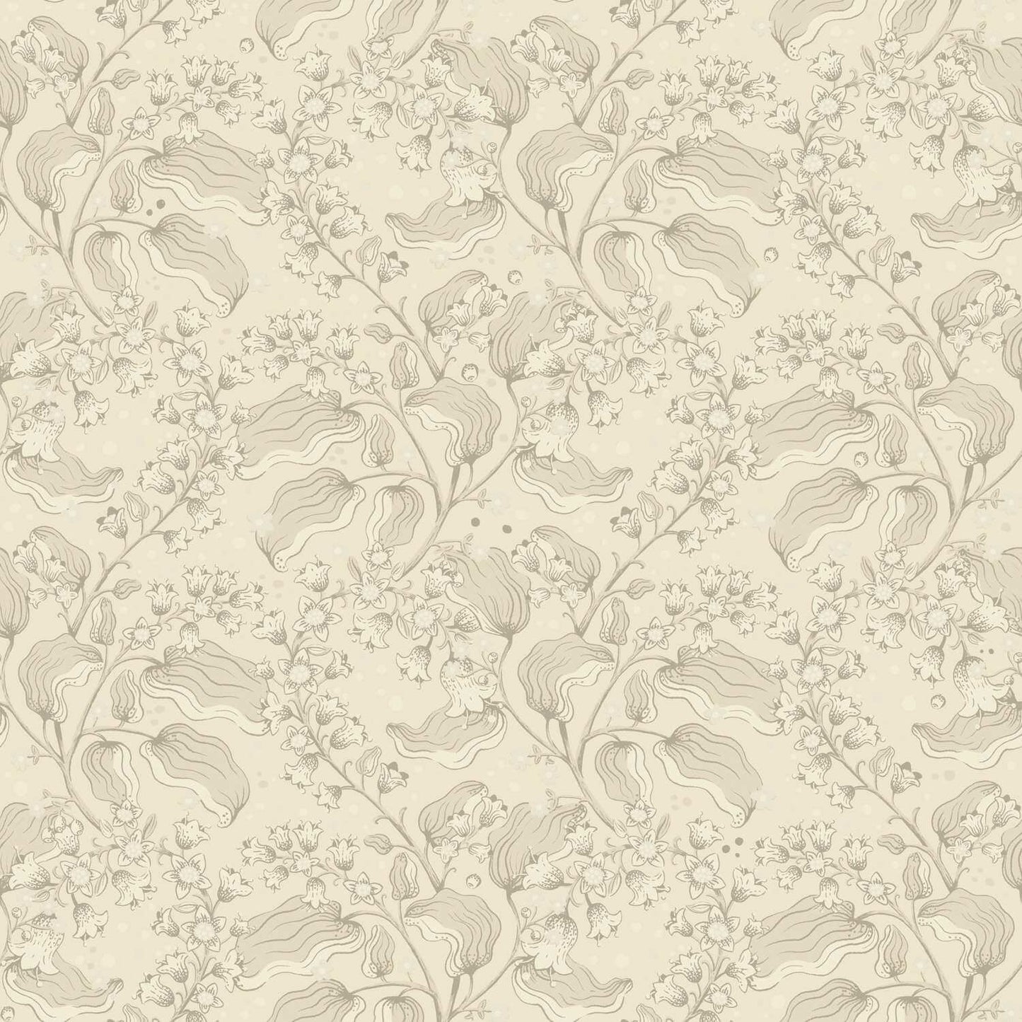 A-Street Prints Savanna Syren Floral Wallpaper Sample - Khaki