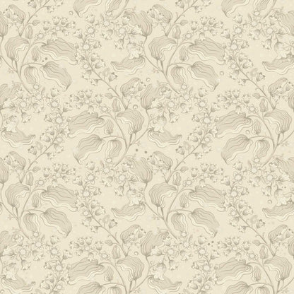 A-Street Prints Savanna Syren Floral Wallpaper Sample - Khaki
