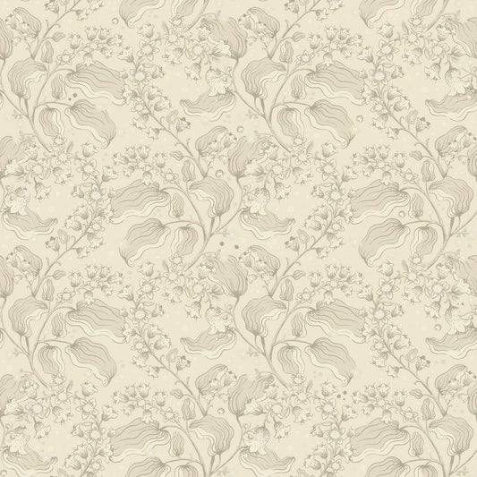 A-Street Prints Savanna Syren Floral Wallpaper - Khaki