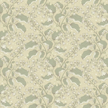 A-Street Prints Savanna Syren Floral Wallpaper Sample - Light Green