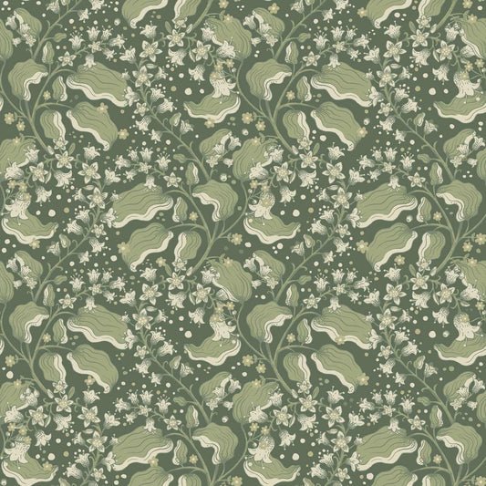 A-Street Prints Savanna Syren Floral Wallpaper - Evergreen