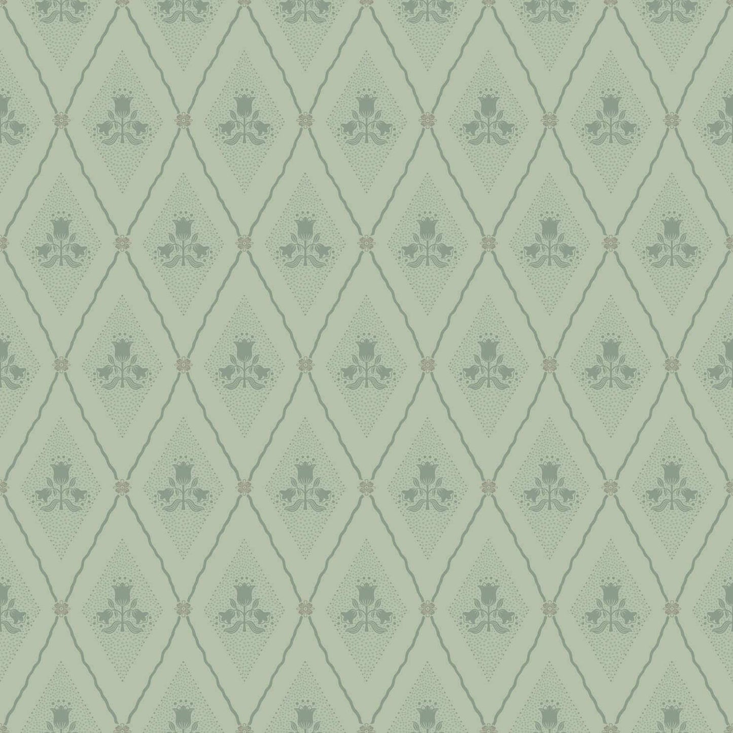 A-Street Prints Savanna Alma Diamond Wallpaper Sample - Mint