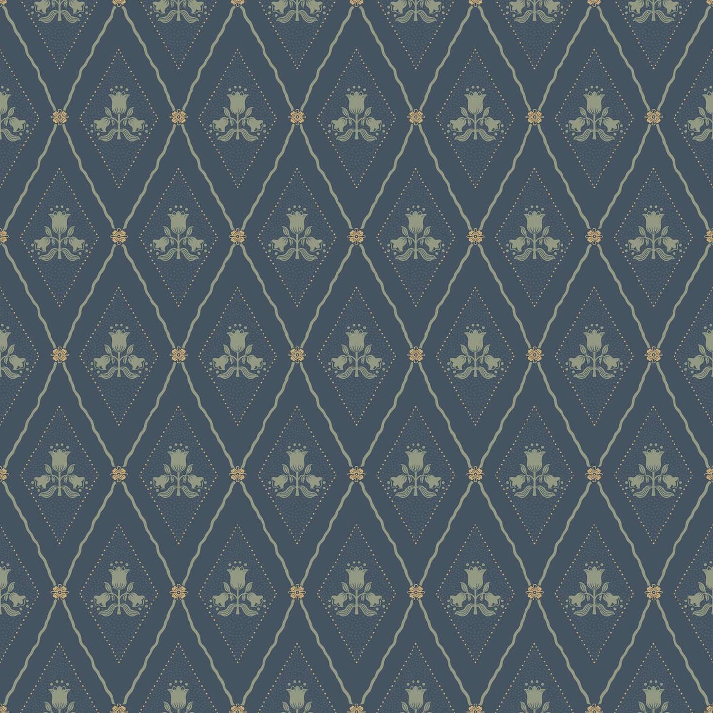 A-Street Prints Savanna Alma Diamond Wallpaper - Navy