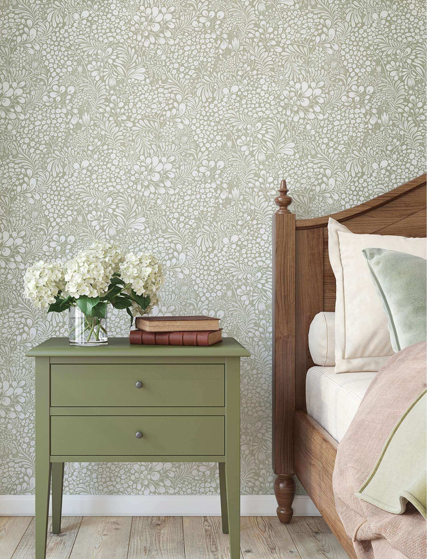 A-Street Prints Savanna Siv Botanical Wallpaper Sample - Dark Grey