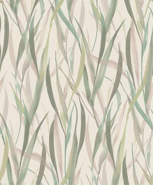 A-Street Prints Springhill Willoughby Fronds Wallpaper - Green