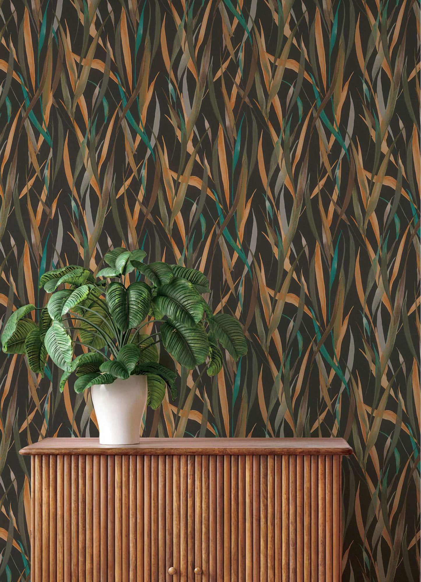 A-Street Prints Springhill Willoughby Wallpaper Sample - Black