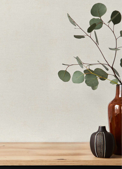 A-Street Prints Springhill Cullen Faux Linen Wallpaper - White