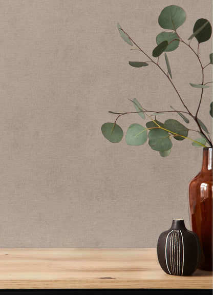 A-Street Prints Springhill Cullen Faux Linen Wallpaper - Light Brown
