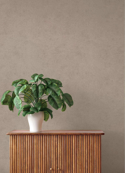 A-Street Prints Springhill Cullen Faux Linen Wallpaper - Light Brown