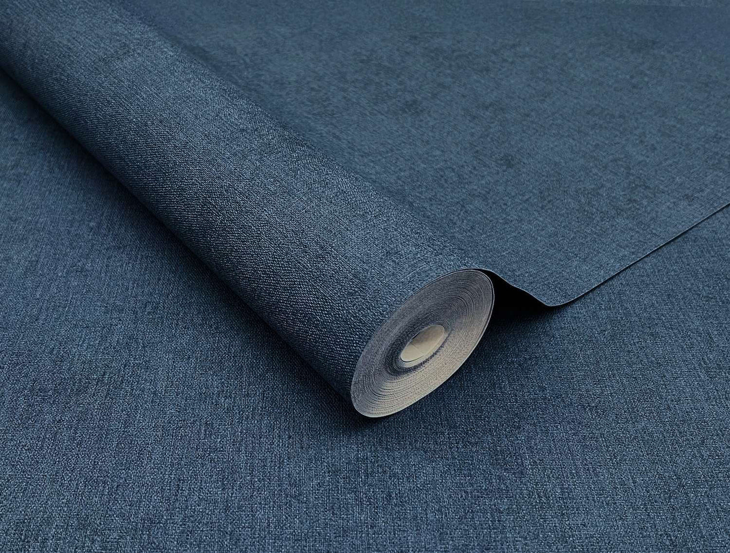 A-Street Prints Springhill Cullen Faux Linen Wallpaper - Navy