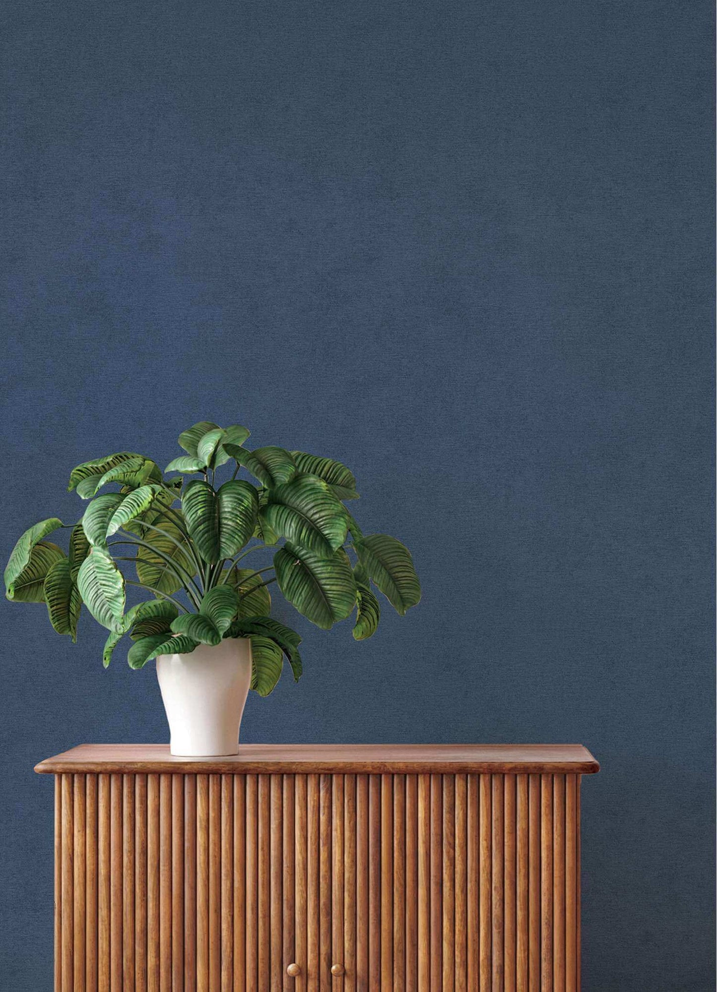A-Street Prints Springhill Cullen Faux Linen Wallpaper - Navy