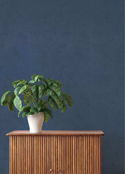A-Street Prints Springhill Cullen Faux Linen Wallpaper - Navy