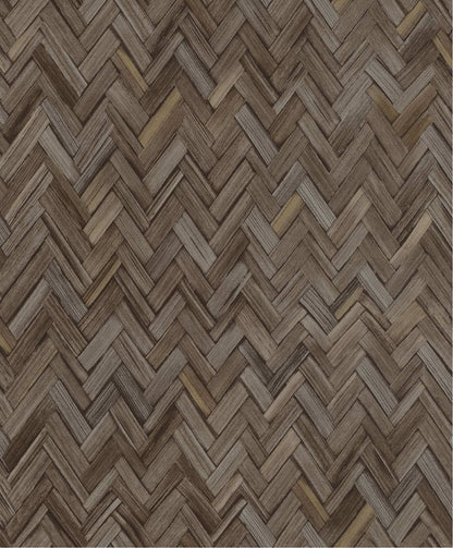 A-Street Prints Springhill Ellery Herringbone Wallpaper - Charcoal