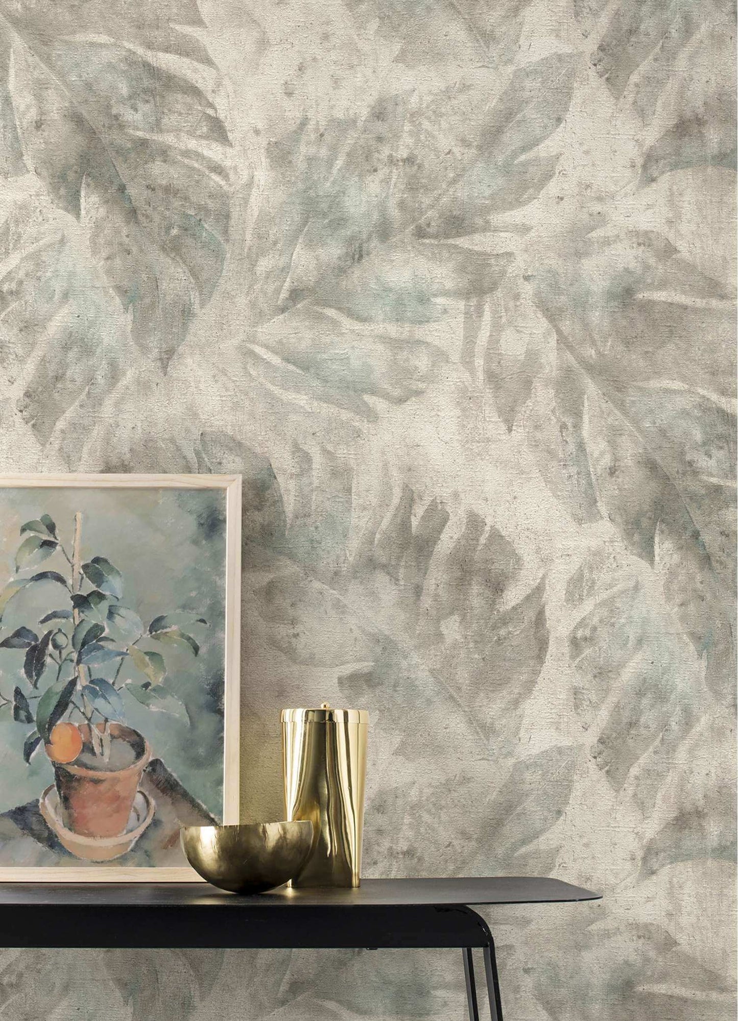 A-Street Prints Springhill Sanne Palm Wallpaper Sample - Grey